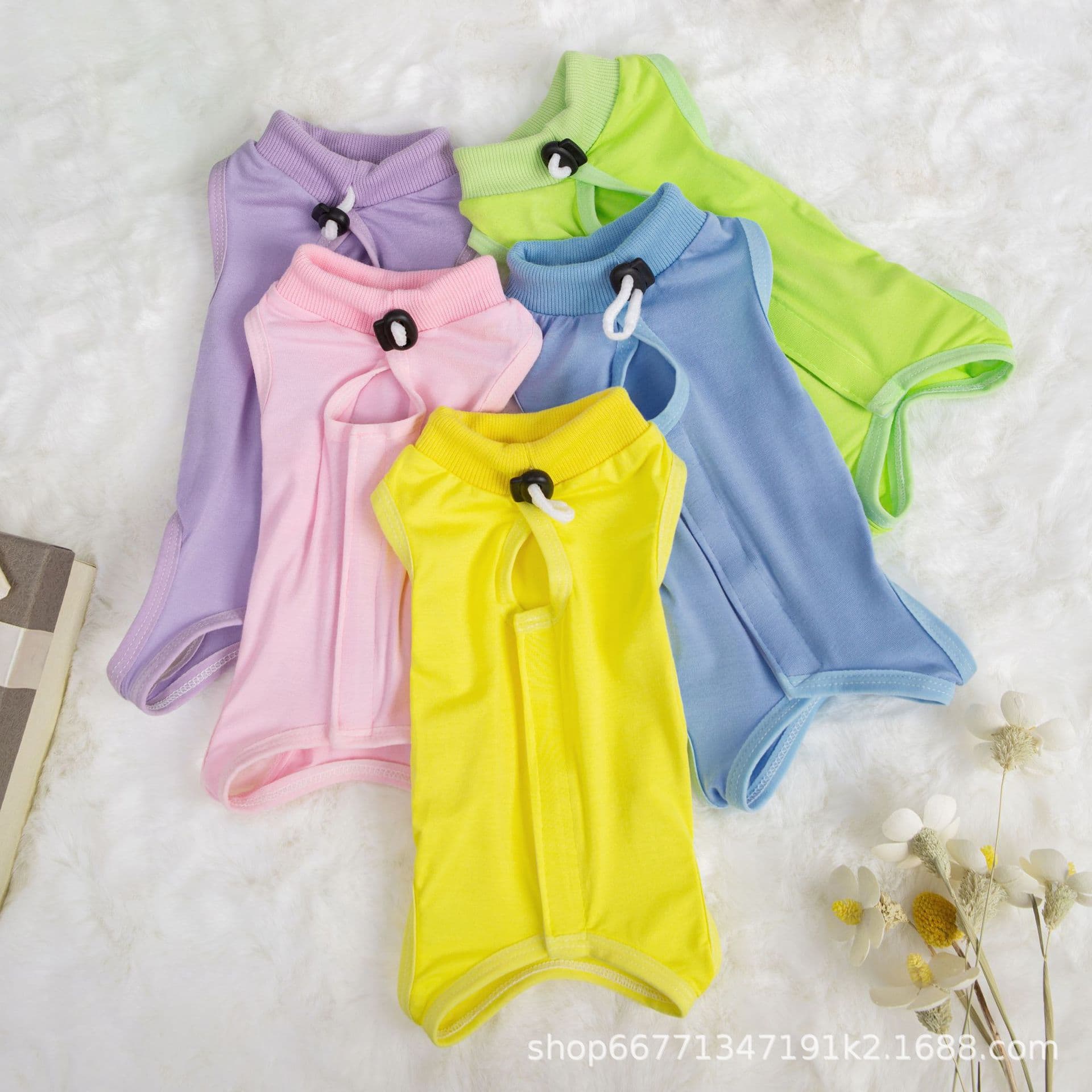 Ultra-Comfortable Thin Pet Clothes for Cats and Dogs Post-Weaning Sterilization Surgery, Super-Elastic Soft Pet Apparel