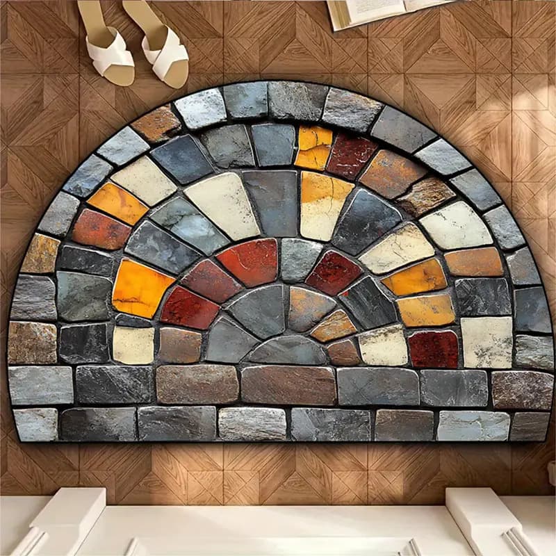 Amazon Cross-Border Fall Pumpkin Series Printed Doormat for Home Entryway, Easy-Care Stain-Resistant Door Mat, In Stock