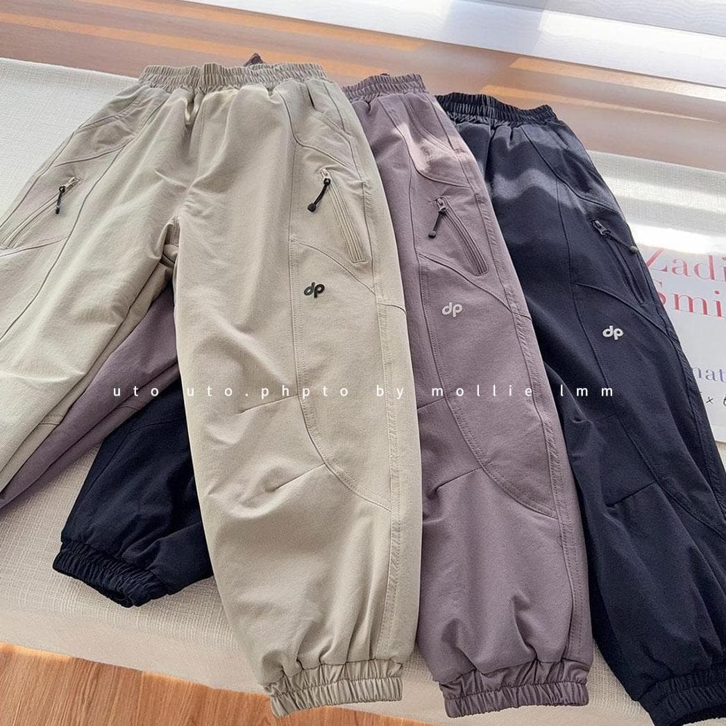 Boys' Fleece-Lined Hiking Pants 2026 Winter New Style, Windproof Double-Layer Fleece Casual Long Pants for Big Kids, Trendy