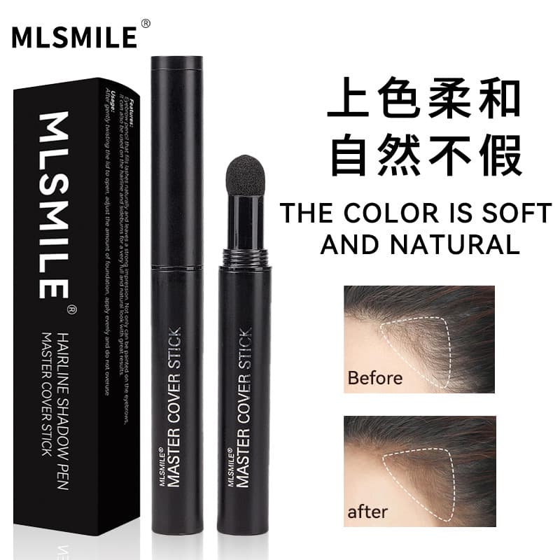 Cross-border hot-selling hairline contouring stick, nose shadow filling, shadow powder, forehead and sideburns hairdressing powder makeup eyebrow pencil