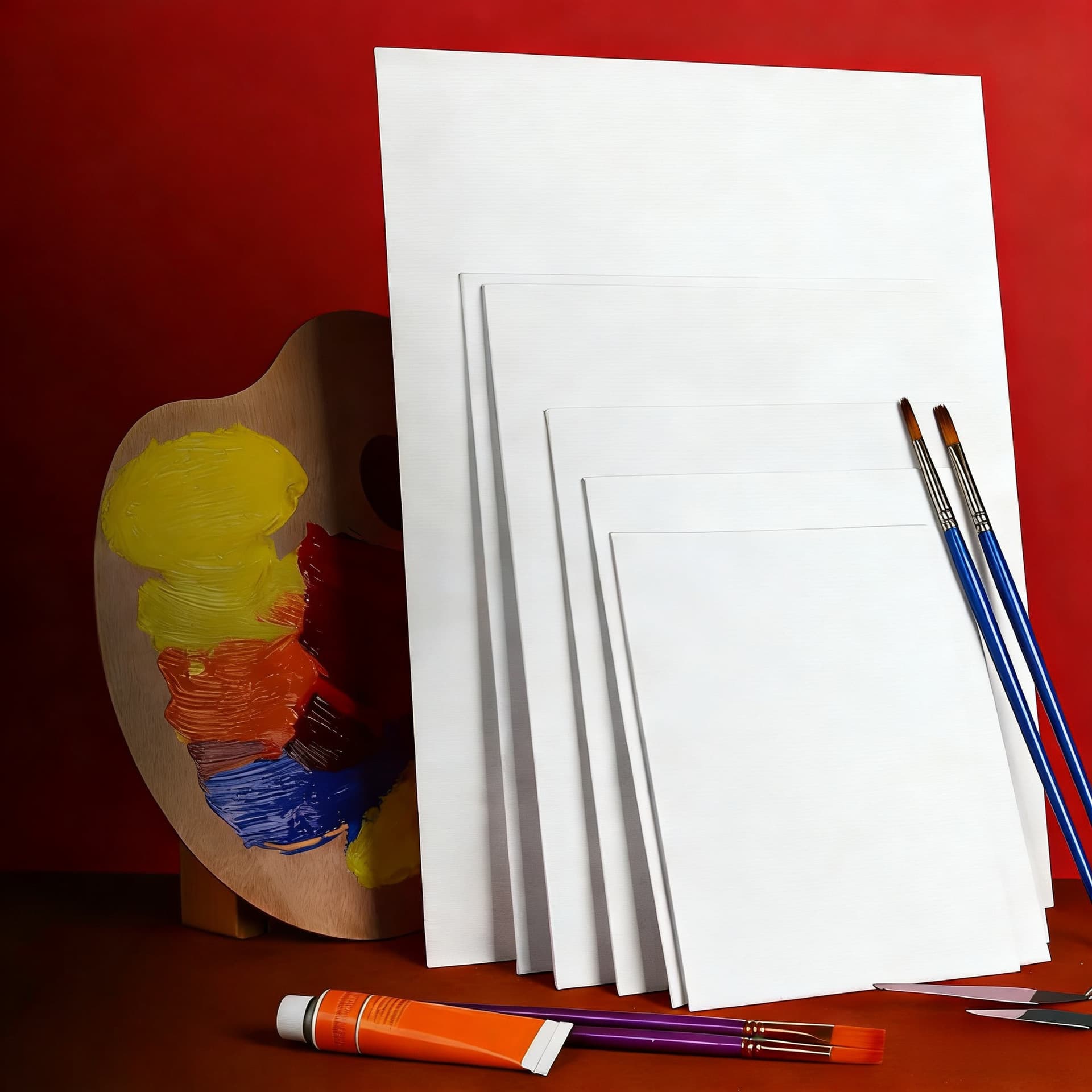 Ultra-Thin Oil Painting Board Wholesale 3mm Canvas Board Pure Cotton Canvas Board DIY Painting Oil Painting Board Portable