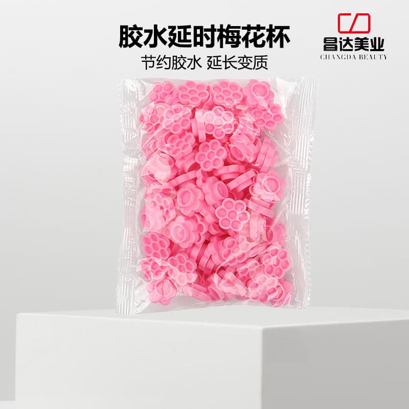 Eyelash Glue Cup, Plum Blossom Cup for Eyelash Extensions, Glue Drop Pad, Glue Delay Cup, False Eyelash Tool, In Stock