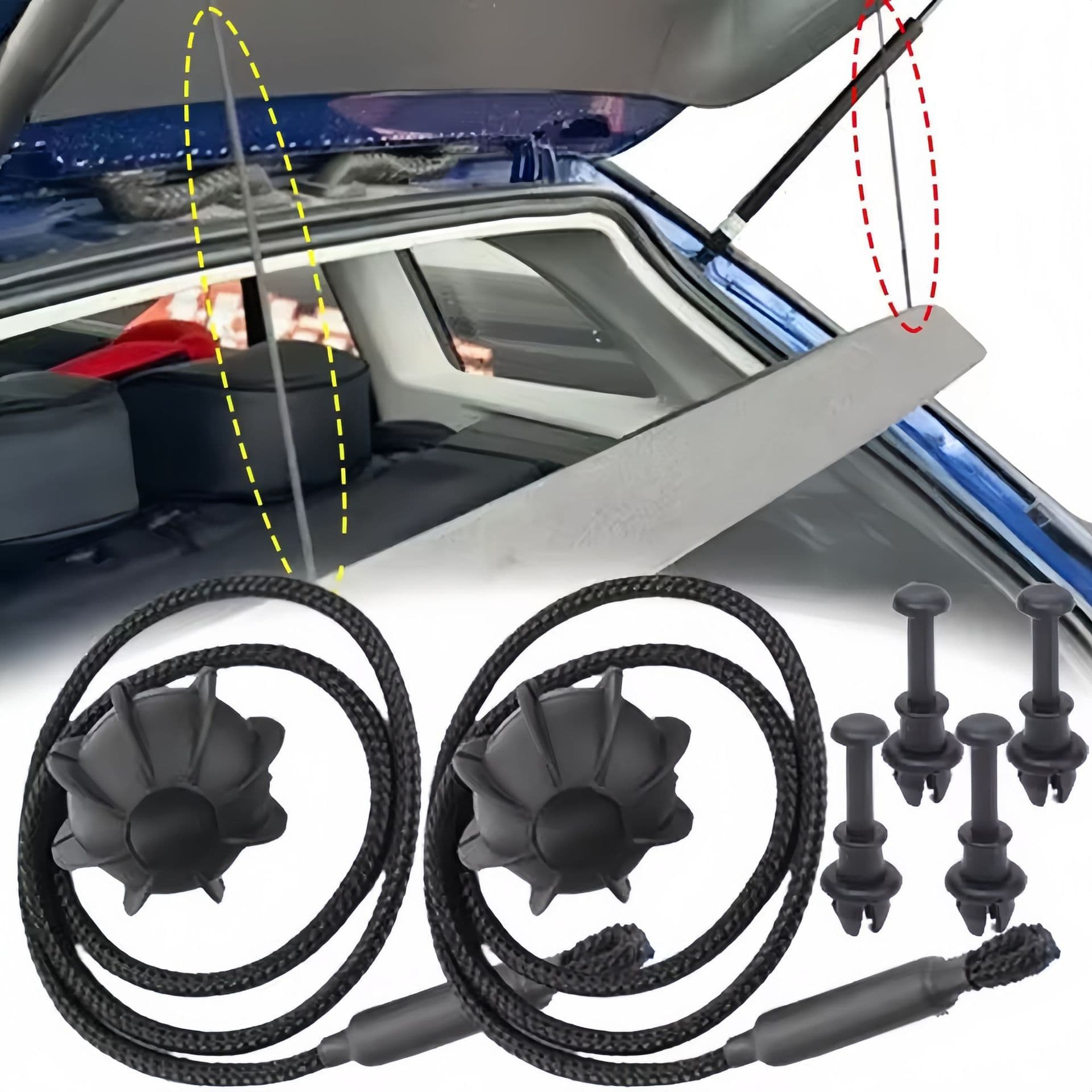 Compatible with Volkswagen Audi Trunk Partition Hanging Rope, Golf Partition Hanging Rope, Trunk Hanging Rope 1K6863447A