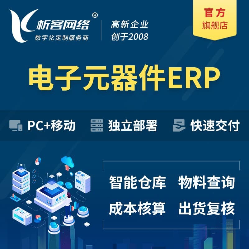 Electronic Components ERP System Development, Material Production System, Intelligent Warehouse, Automated Storage Platform Setup
