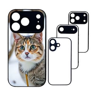 For Apple 17 Pro Aluminum Sheet Sublimation Phone Case TPU+PC Blank Semi-Finished Material 2D Heat Transfer