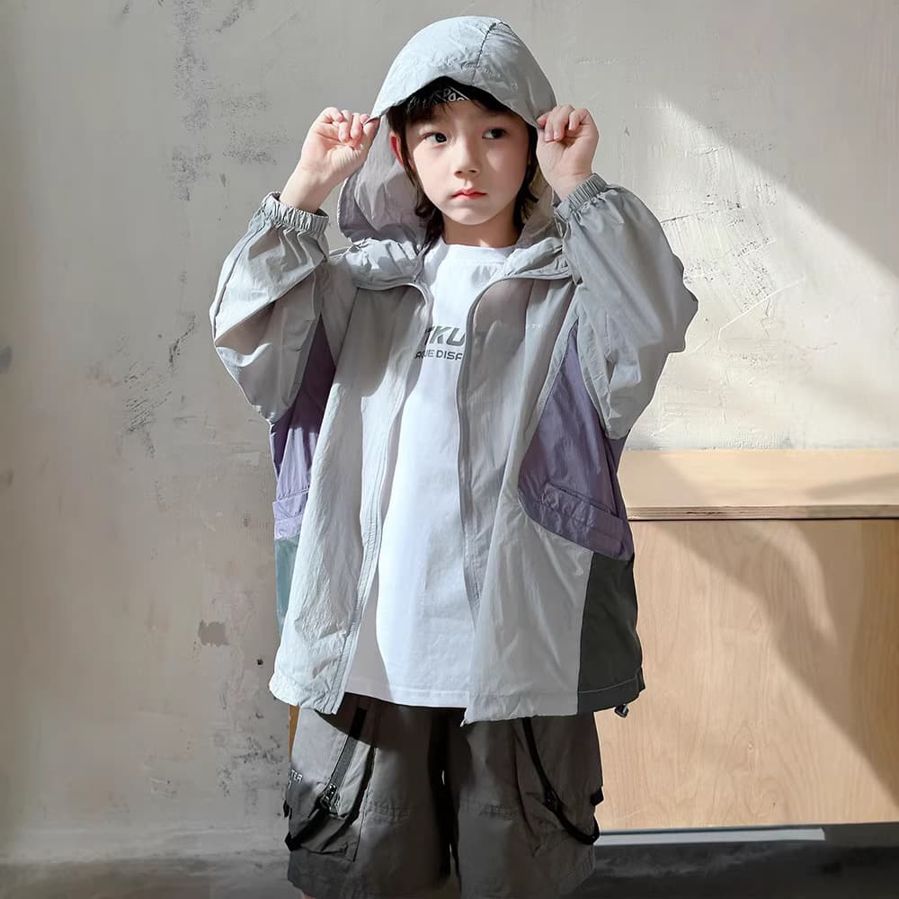 Boys Summer Sun Protection Jacket 2026 New Style, Thin Summer Coat for Kids and Older Children, Fashionable