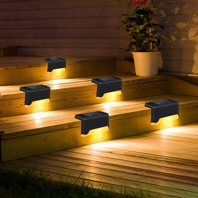 Solar Step Light Corridor Stair Light Outdoor Waterproof LED Garden Decorative Landscape Light Fence Light Cross-border