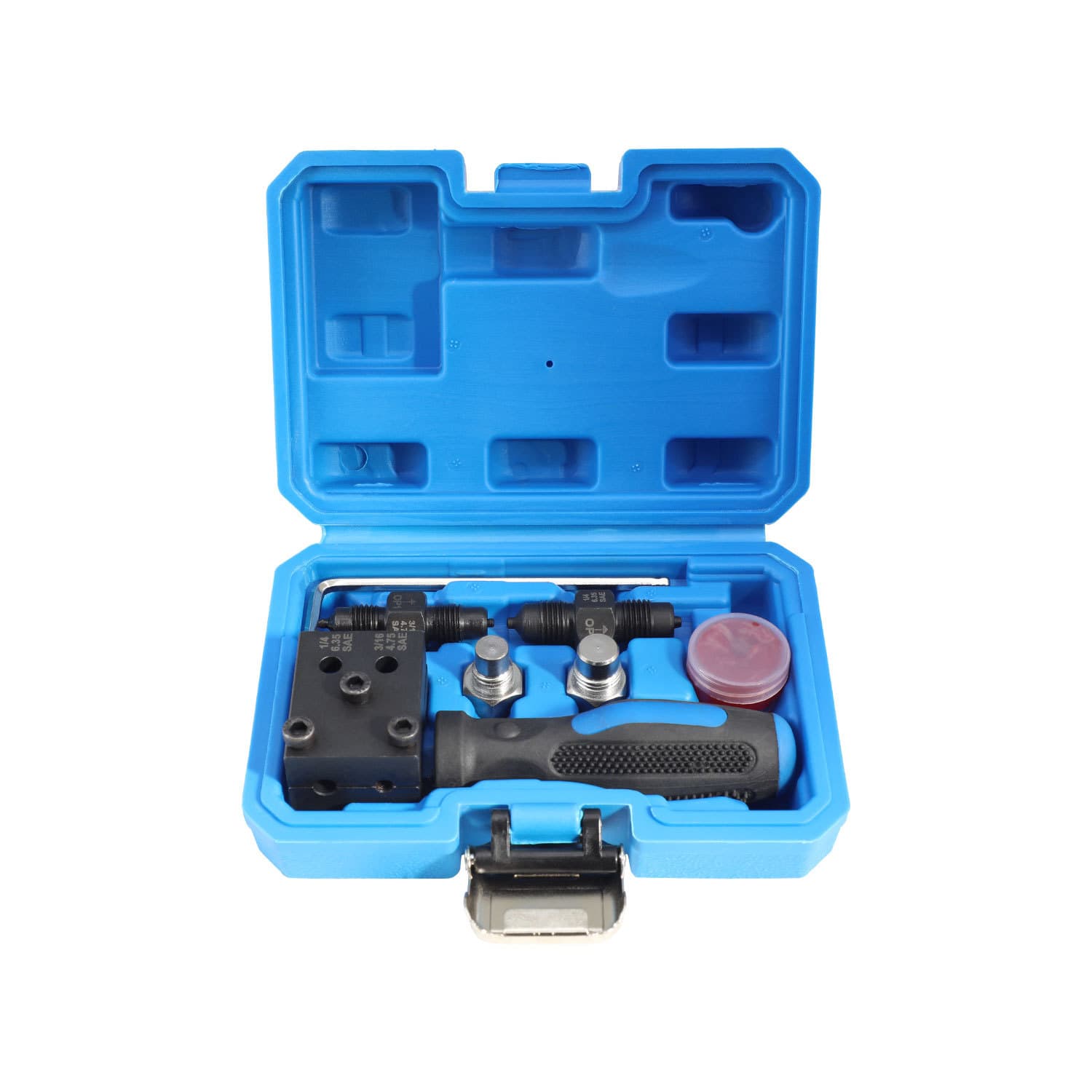 Dual-purpose brake line flaring tool mushroom head 1/4 3/16 SAE dual-spec universal brake copper tube flaring tool