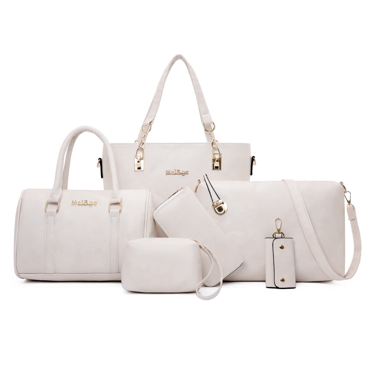 Cross-border Foreign Trade Women's Bag 2024 New Cross-border Trend Six-piece Set Parent-child Bag Handbag Shoulder Bag Crossbody Bag Wholesale