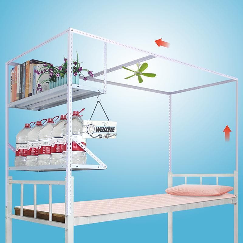 Dormitory Bunk Bed Curtain Rod - Extendable Heavy-Duty Frame for Student Mosquito Nets