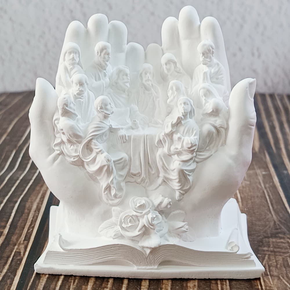 Palm Ornament Mold Ornament Candle Gypsum DIY Gypsum Ornament Candle Holder Silicone Mold W0893