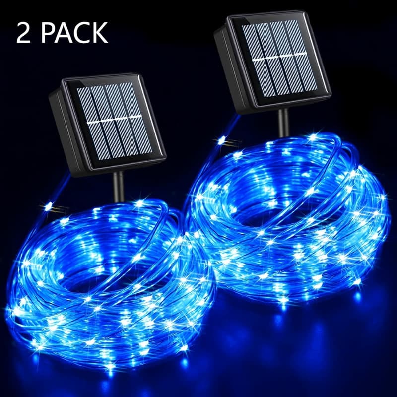 2026 New Cross-border Drop Shipping Solar Rope Light 100LED Outdoor Fairy String Lights Cross-border