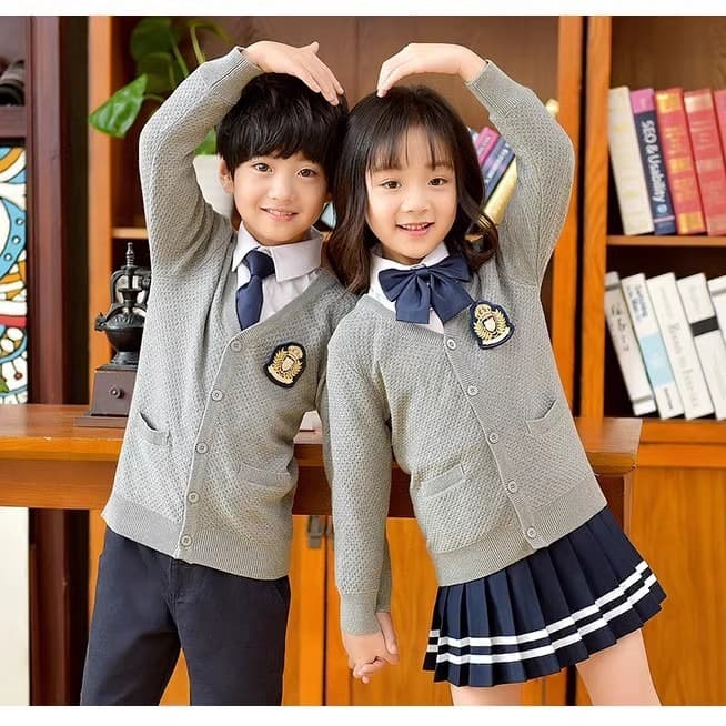 British Academic Style Kindergarten Uniforms, Primary and Secondary School Uniform Sets, Pattern Making, Custom Processing from Provided Designs or Samples