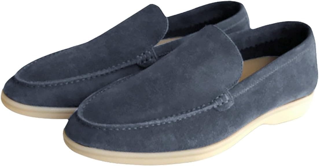 Men's Summer Loafers Casual Flat Shoes Slip-On Driving Shoes Cross-Border Large Size