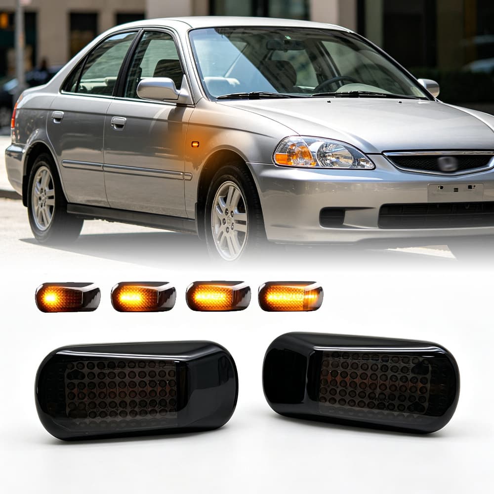 Suitable for Honda Civic Accord Odyssey CR-V car side leaf lamp new LED water steering