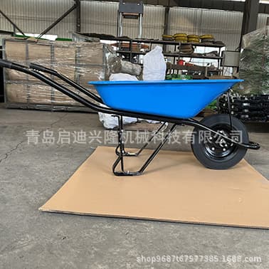 Customized South American market metal iron bucket handcart Peruvian style wheelbarrow handcart