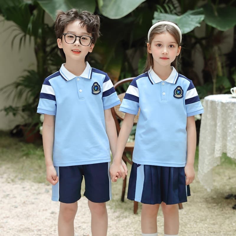 Kindergarten Teacher Uniform Summer Short Sleeve Work Clothes Early Education School Uniform Custom