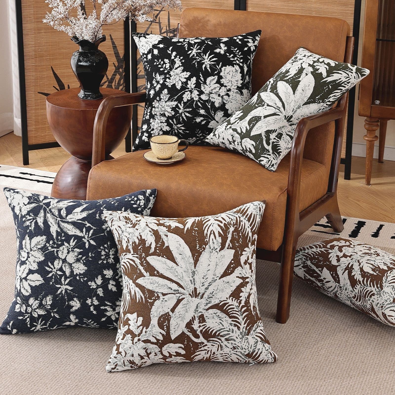 Car Office Lumbar Pillow, Sofa Pillow Vintage Throw Pillow Cover, Bed Back Cushion, Nordic Style Living Room Decorative Cushion Cover