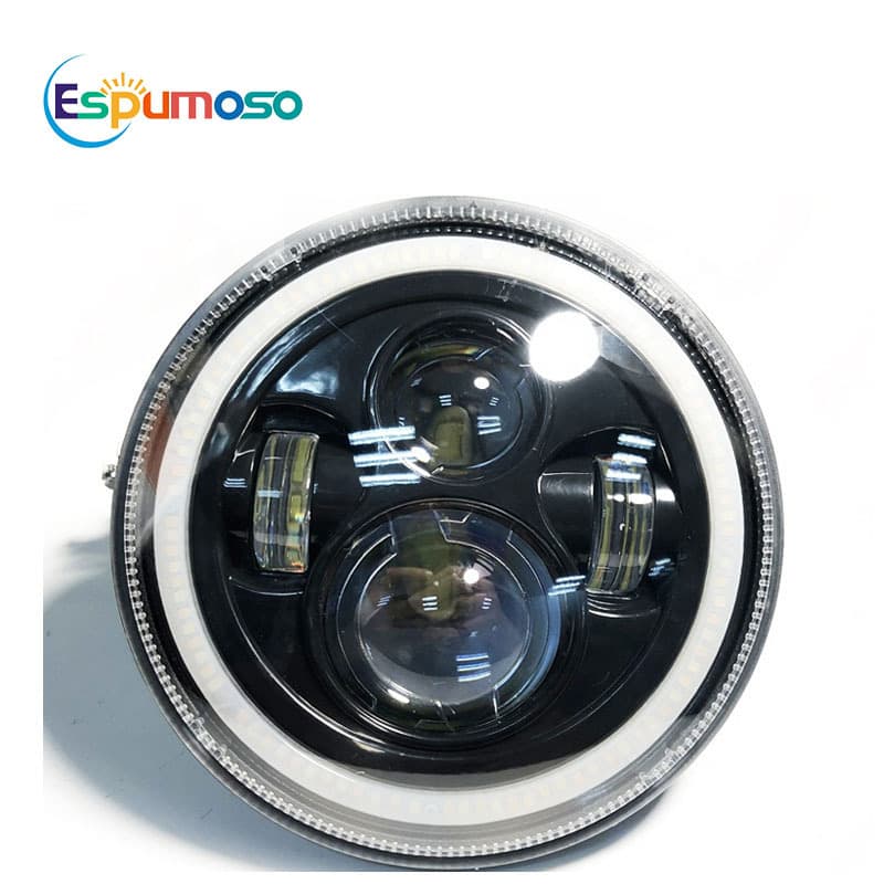 7 Inch LED Car Motorcycle Headlight Angel Eye Aperture Modification Lighting Aluminum Alloy Universal IP 68 for General Models