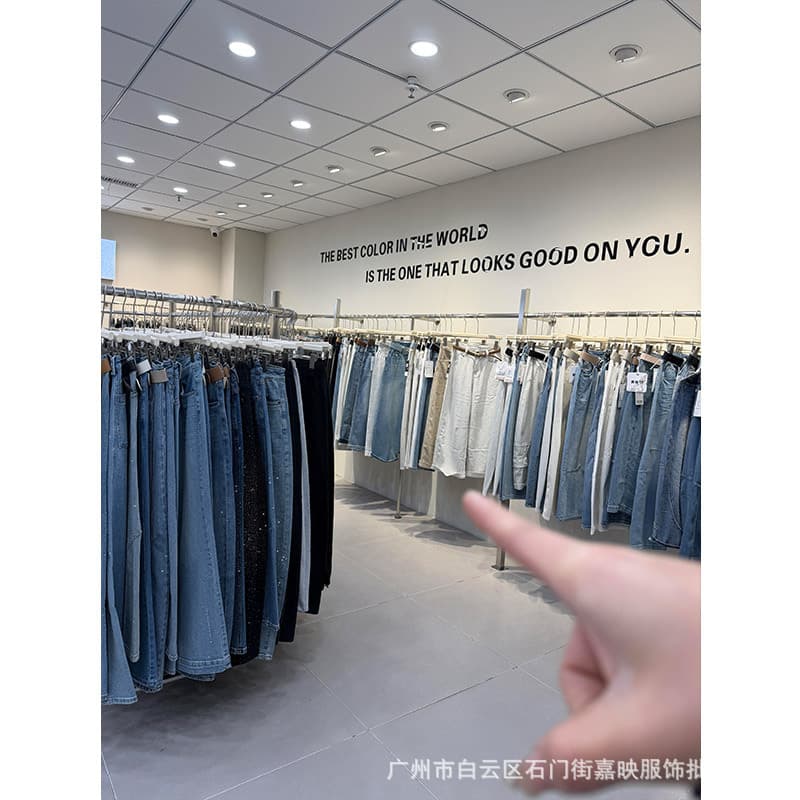 New style jeans wholesale from Shisanhang, brand removal from counters, women's clothing for live streaming and physical stores, first-hand supply