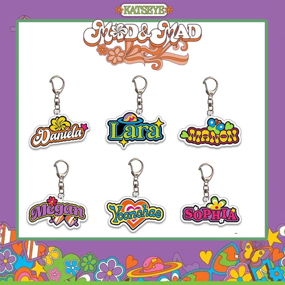 2026 Katseye Calendar Name Tag Acrylic Keychain Bag Pendant Accessories Celebrity