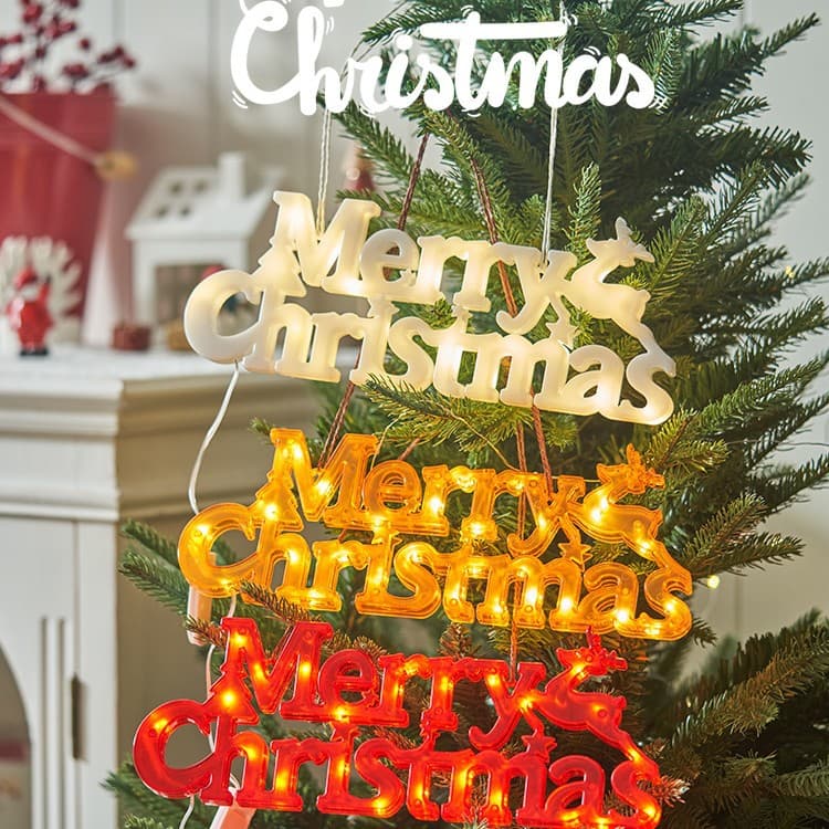 Christmas Button Decorative Light Cross-border LED Shaped Light Holiday Bar Decoration Star Light Luminous Christmas Light Sign