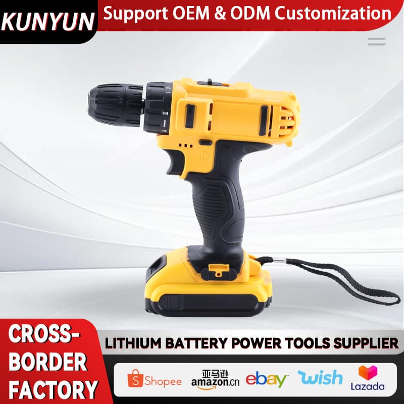 Multifunctional 21V Electric Drill for Cross-border Home Use, Impact Drill, Pistol Drill