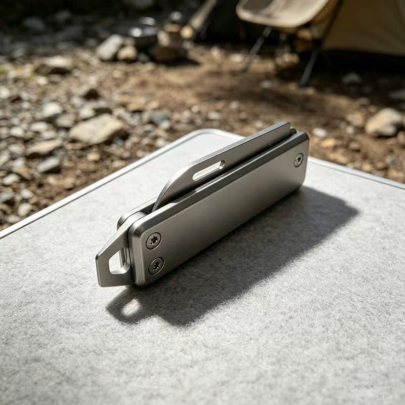 Stainless Steel Fruit Knife Keychain Folding Knife Portable Mini Knife Premium Multi-functional Pocket Knife