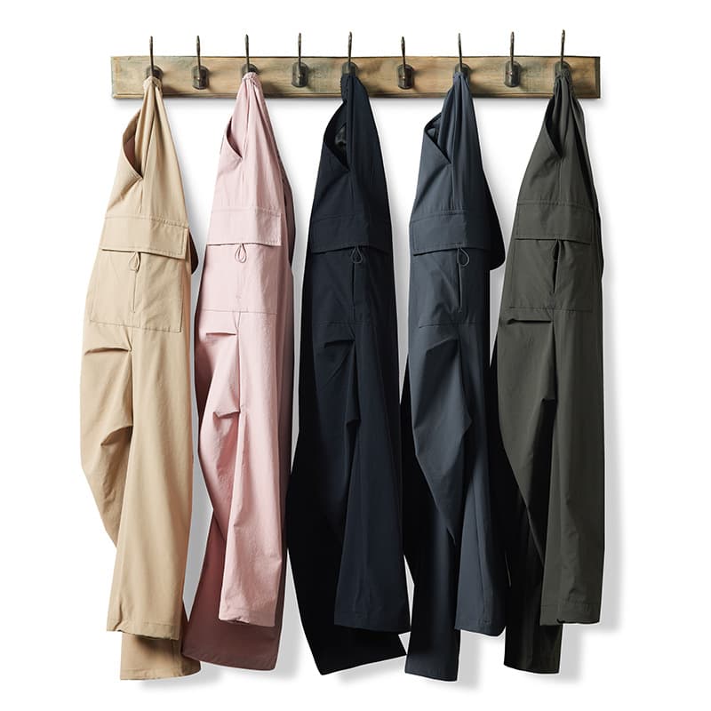 2026 Spring and Autumn Functional Style Work Pants for Men and Women Highly Elastic Straight Outdoor Sports Casual Pants Thin Pocket Decoration