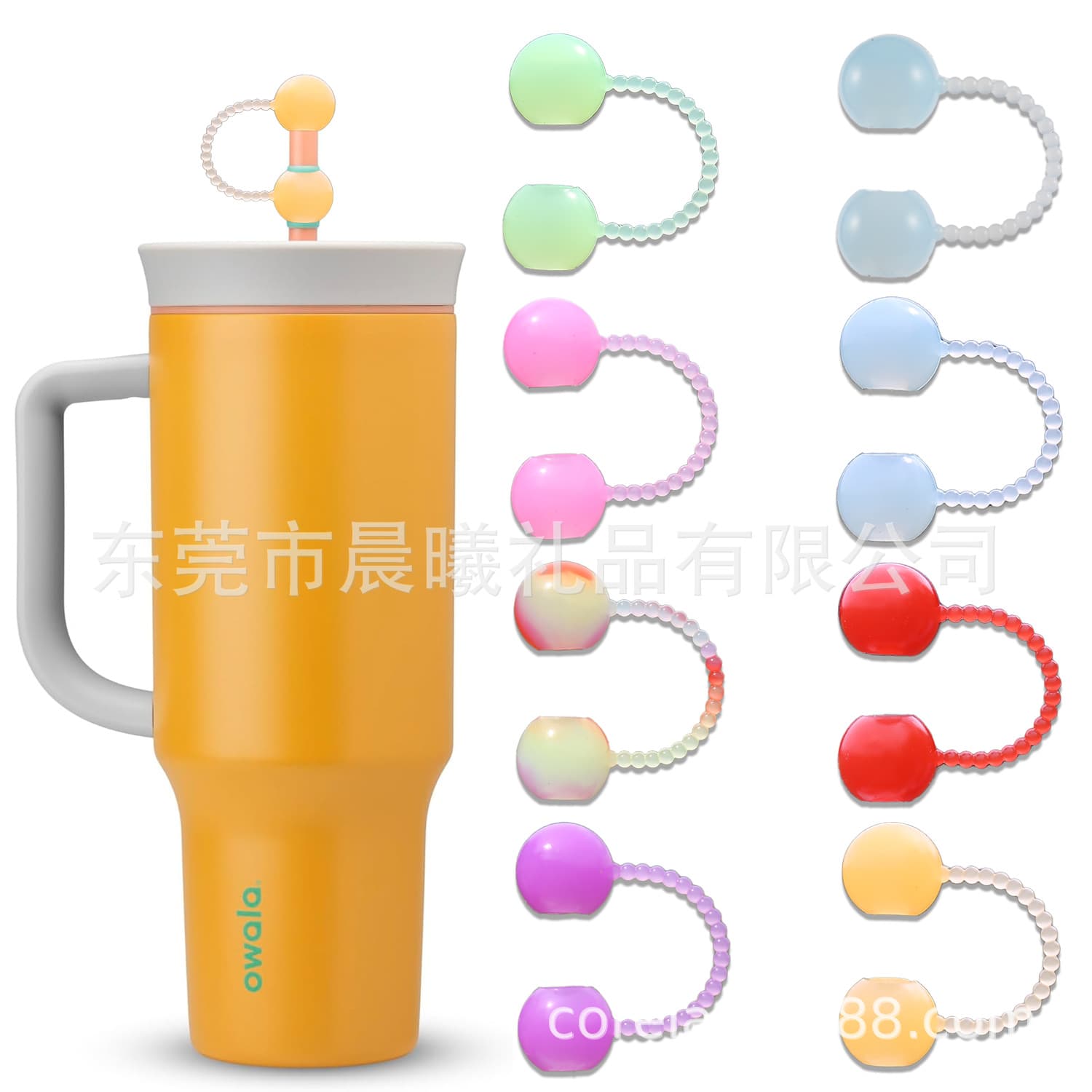 New silicone straw cover for Stanley/Oala water cups, straw cap, round straw cover for beverage cups.