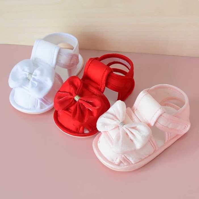 Baby Girl Sandals, Soft Sole Walking Shoes for 0-1 Year Old, Princess Shoes, Anti-Slip, Breathable, Anti-Drop, 6 Months, Little Princess