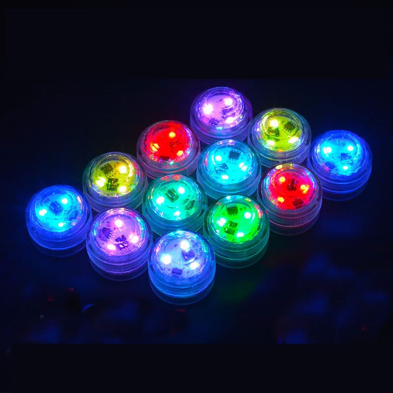 Small Submersible Light, Diving Light, Remote Control Switch, Multi-Color Changing, Pool Light, Fish Tank Light, Small Underwater Light Remote Control Switch