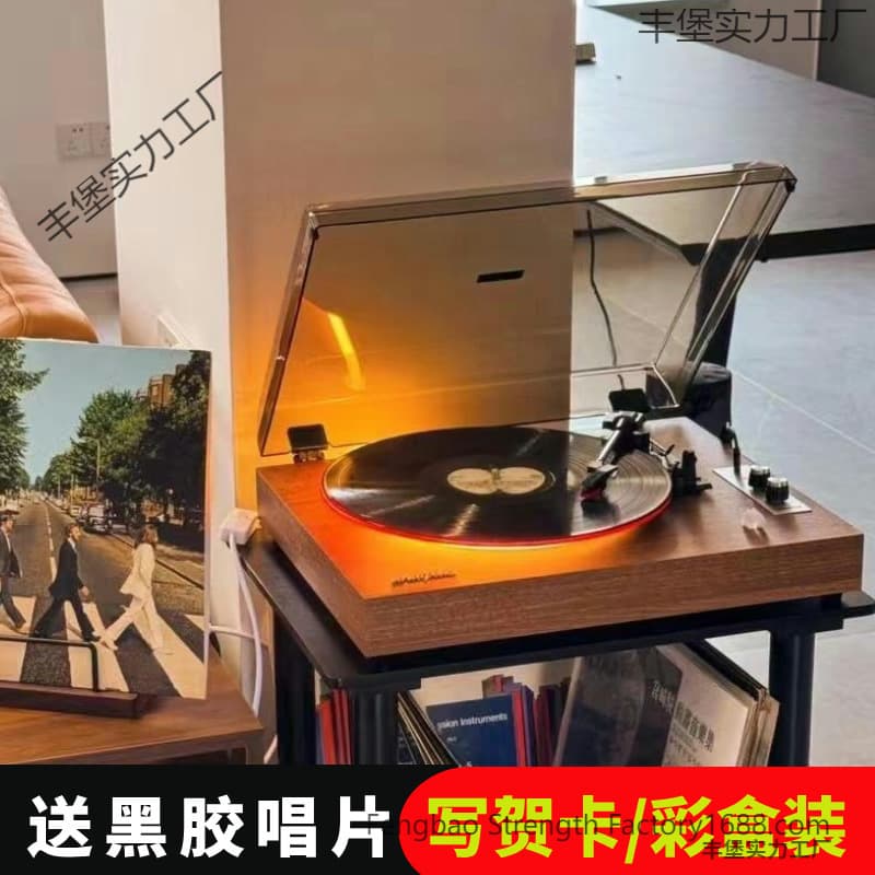German Vinyl Record Turntable Retro Phonograph Living Room Bluetooth Speaker Audio Ornament Creative Housewarming Gift