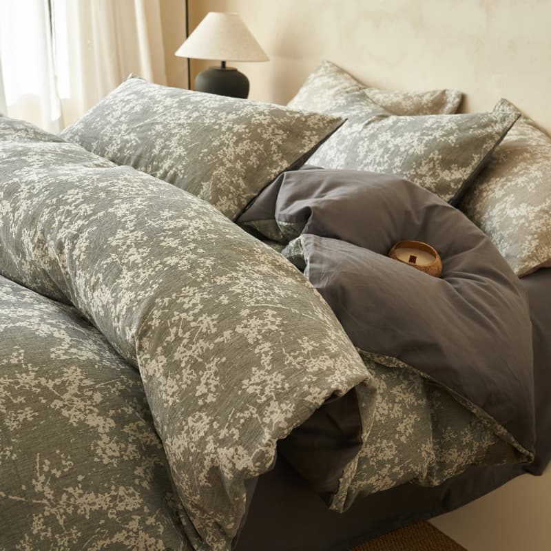 100% Cotton Bedding Set 4-Piece Light Luxury 2025 New Style Duvet Cover Fitted Sheet Flat Sheet Pillowcases All-Season Gift