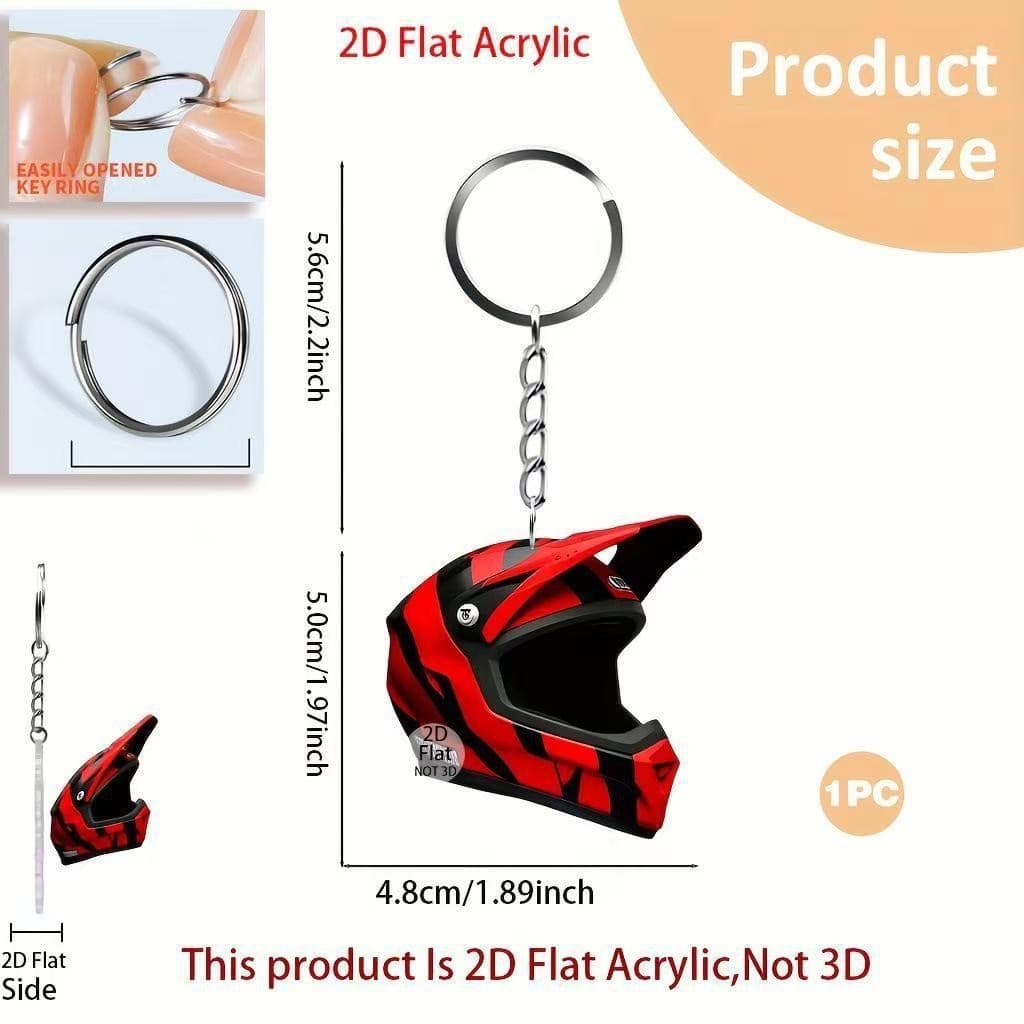 Cross-border 2D flat keychain cute car engine acrylic fashion racing fan backpack keychain pendant