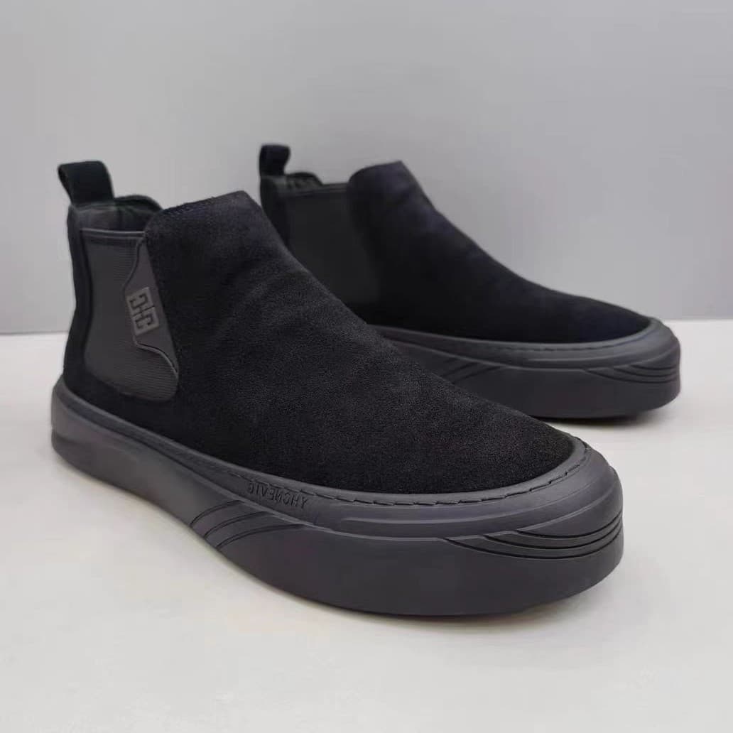 Men's Chelsea boots, Martin boots, high-top men's shoes, 2025 autumn/winter new style, suede shoes, men's cotton shoes