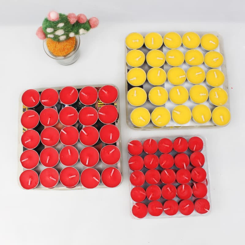 Factory wholesale ghee lamp tea candles, plant-based soybean wax, burn 1-4 hours, round small candles for temple prayer