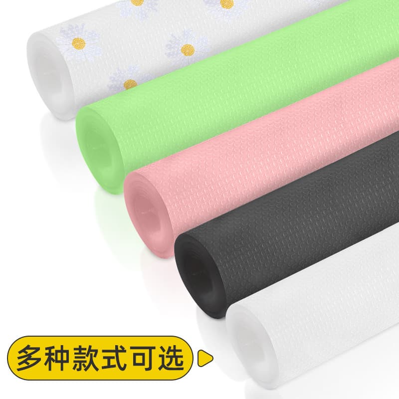 Cuttable PEVA drawer mats moisture-proof mats waterproof and oil-proof mats cabinet mats wardrobe refrigerator desk anti-slip mats