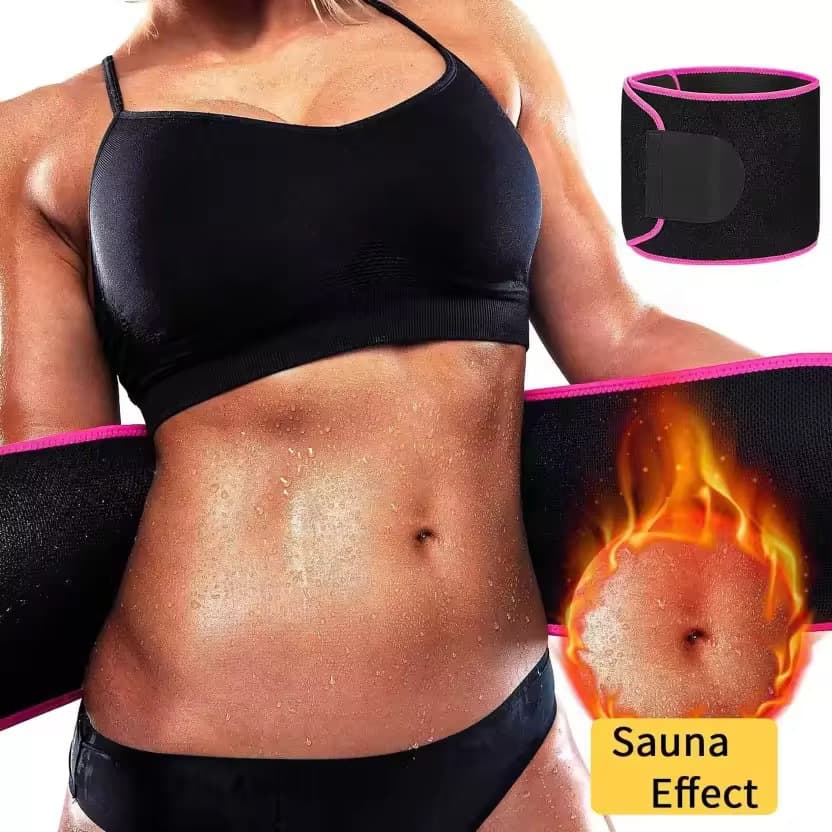 Cross-Border Magic Sticker Sports Sweat Waist Belt Postpartum Abdominal Belt Embossed Waist Support Yoga Fat Burning Adjustable Belt