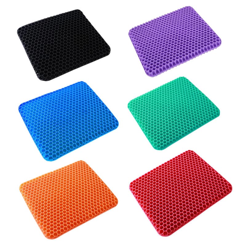 Ready to Ship Gel Cushion Egg Honeycomb Cushion Breathable Chair Pad Summer Car Seat Double Layer Square Ice Pad
