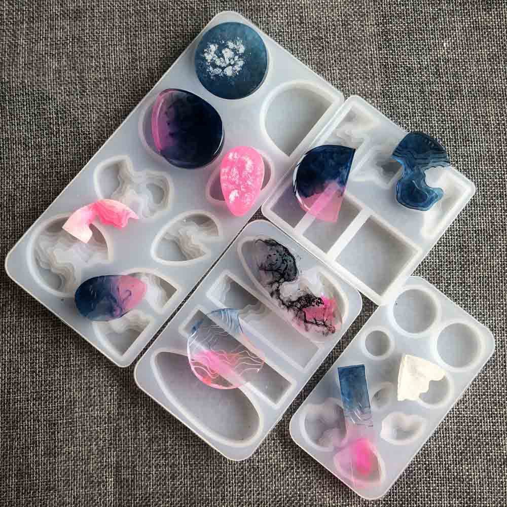 4 Island Molds DIY Epoxy Resin Mold Beach Shape Epoxy Resin Mold Handmade Mold Set