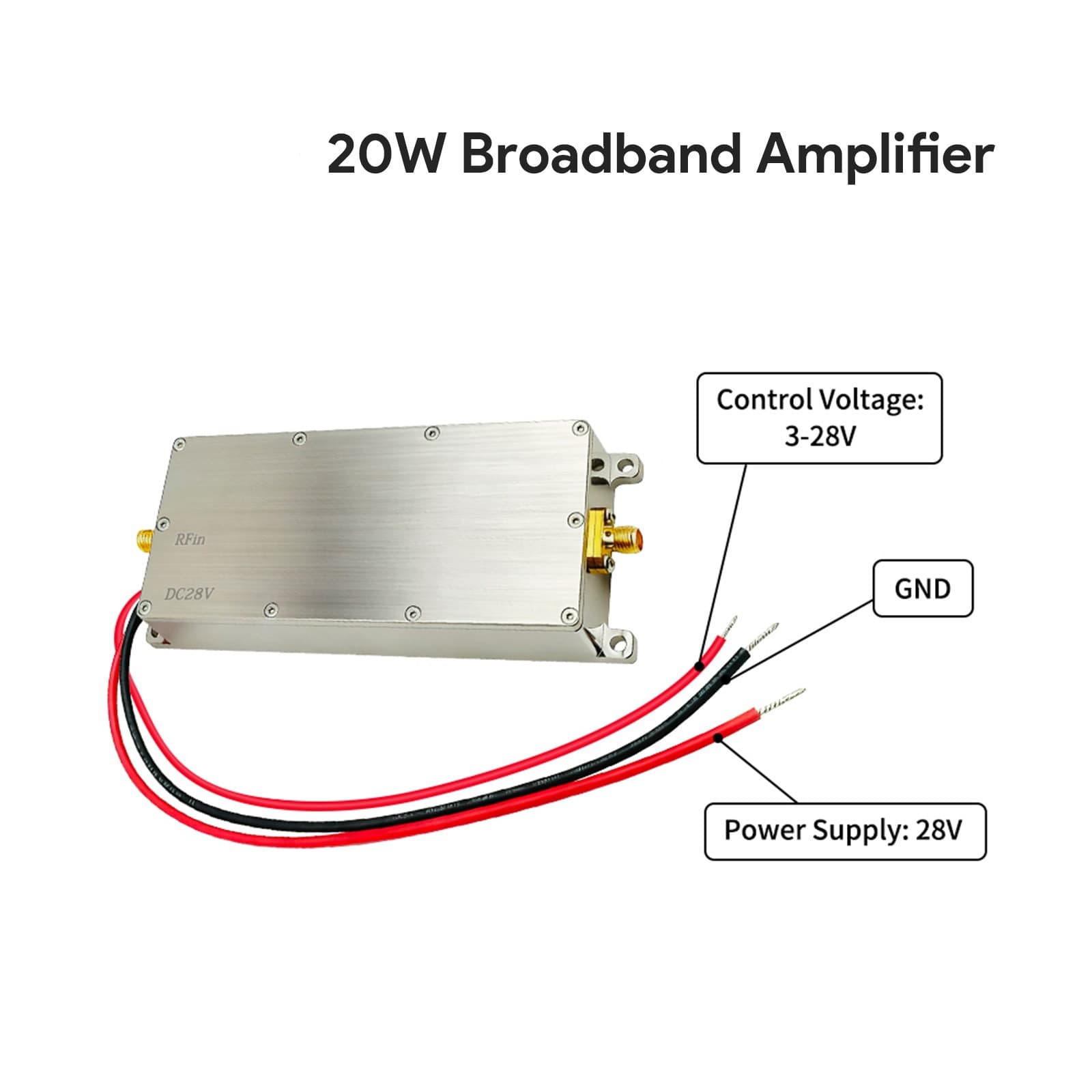 20W High-Power Signal Amplifier for WiFi 5/6/7 Signal Coverage and Laboratory Testing