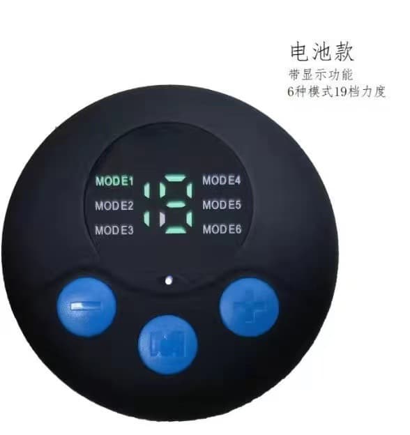 Abdominal Muscle Stimulator Trainer for Men and Women, Rechargeable Battery-Powered Main Unit with Display, Multi-Function Massage, Wireless for Home Use