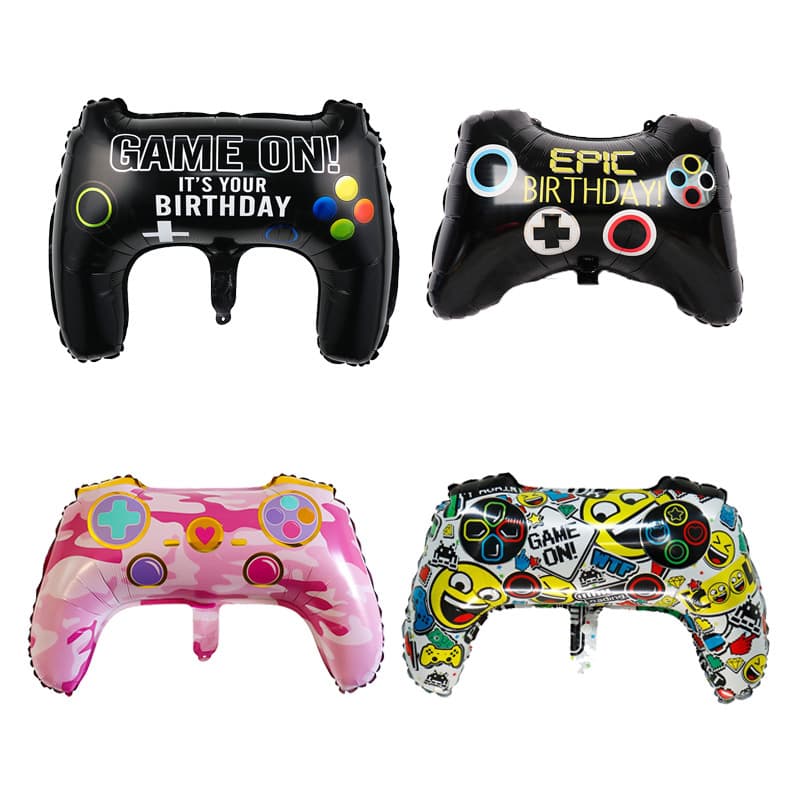 New Game Emoji Game Console Handle Aluminum Foil Balloon Birthday Party Decoration Photo Prop