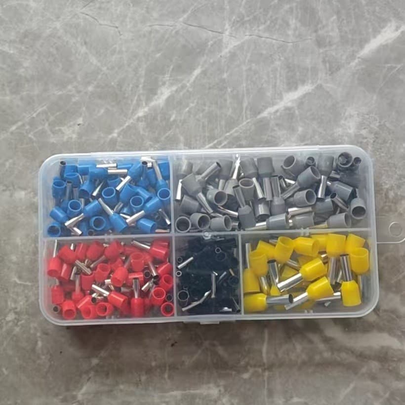 Factory direct VE boxed terminals 800pcs 1200 pieces crimp lugs, copper lugs VE1008 1508 terminals