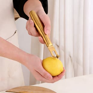 Multi-Purpose Stainless Steel Lemon Zester, Creative Fruit Lemon Peeler, Orange Peeler, Kitchen Gadget
