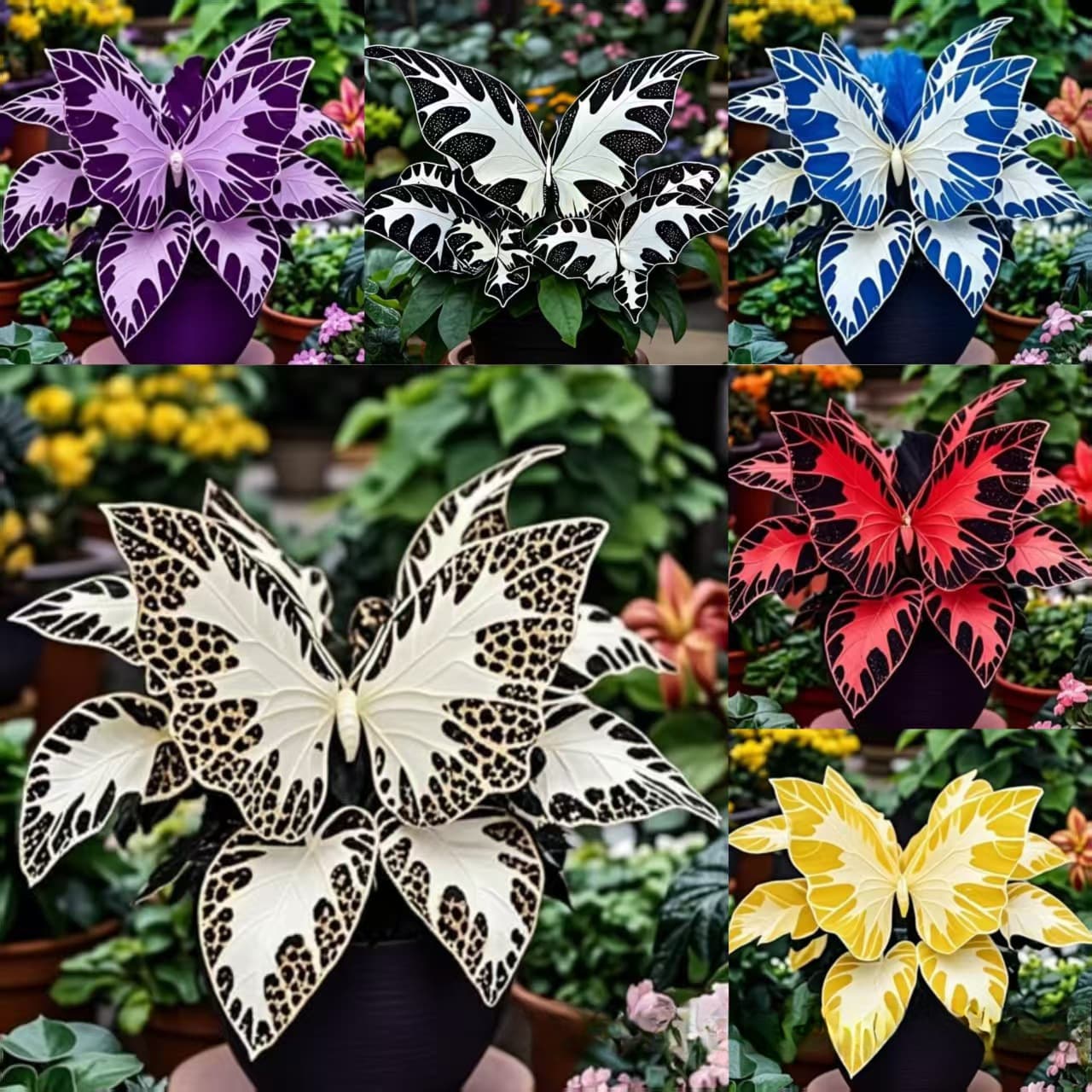 [Cross-Border Supply] Butterfly Geranium Seeds for Garden Balcony Potted Flowers, Drought-Tolerant Ornamental Foliage Large Green Plant