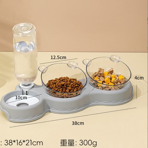 Cross-border Cat Bowl Dog Bowl Anti-Tip Automatic Water Dispenser Feeder Non-Wet Mouth Pet Bowl Factory Wholesale