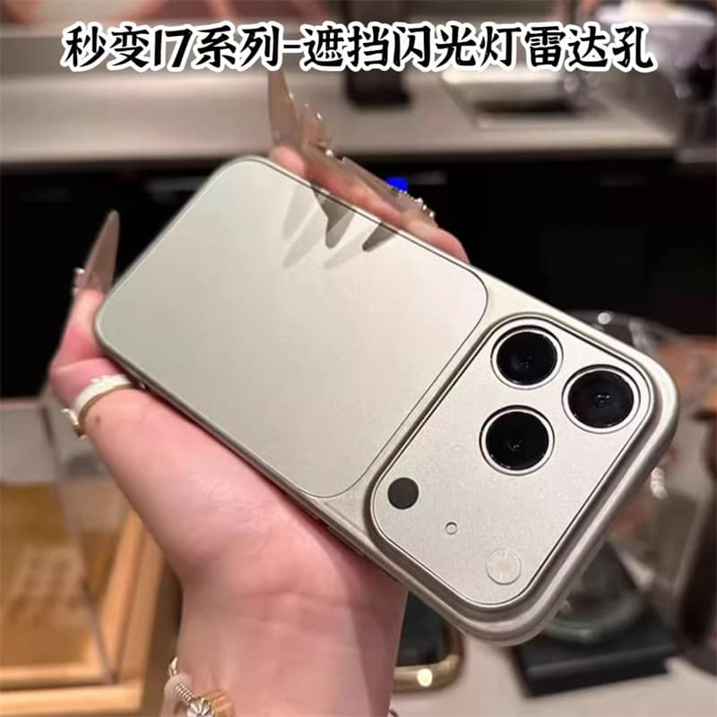New orange frosted anti-drop skin-feel phone case for iPhone 17 Pro Max, compatible with 16 Pro and 15 Pro