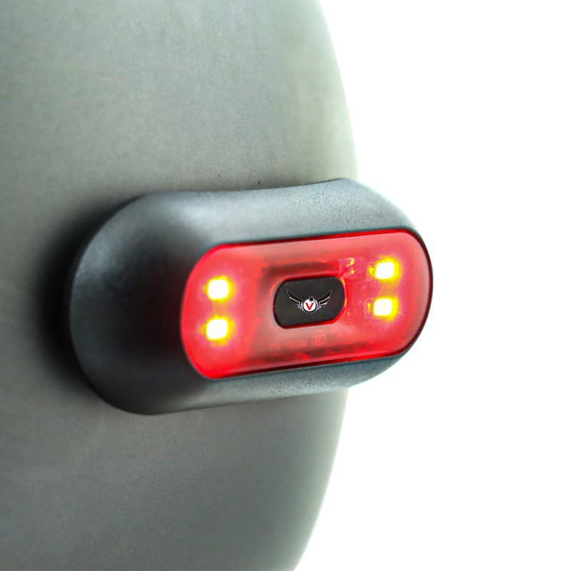 Motorcycle Helmet Light Helmet Warning Light Bicycle Night Running Tail Light Cycling Flashing Rechargeable Waterproof LED Light